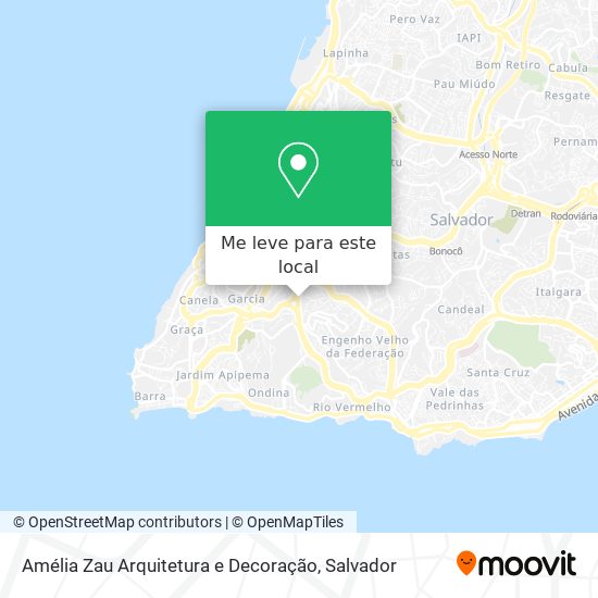 Amélia Zau Arquitetura e Decoração mapa