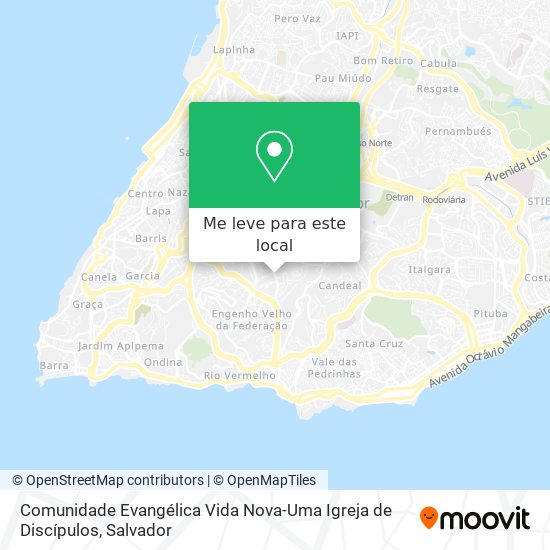 Comunidade Evangélica Vida Nova-Uma Igreja de Discípulos mapa