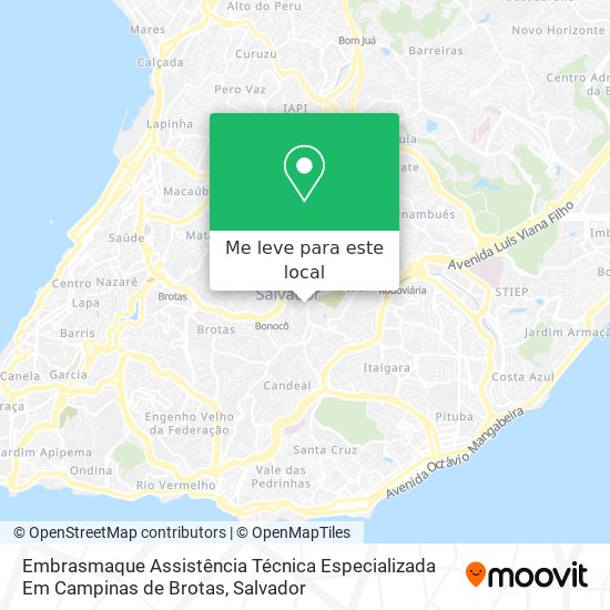 Embrasmaque Assistência Técnica Especializada Em Campinas de Brotas mapa