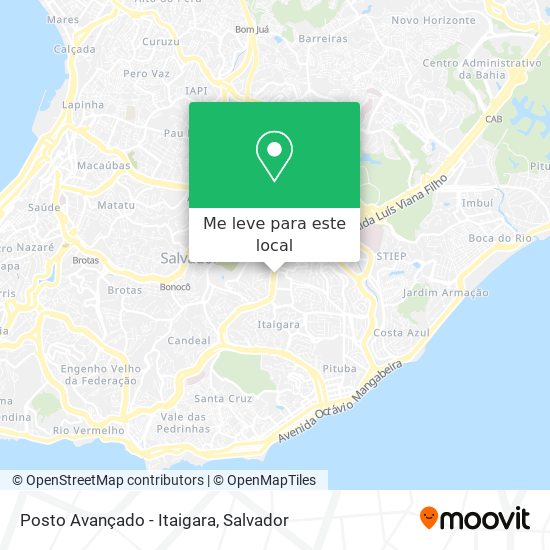 Posto Avançado - Itaigara mapa