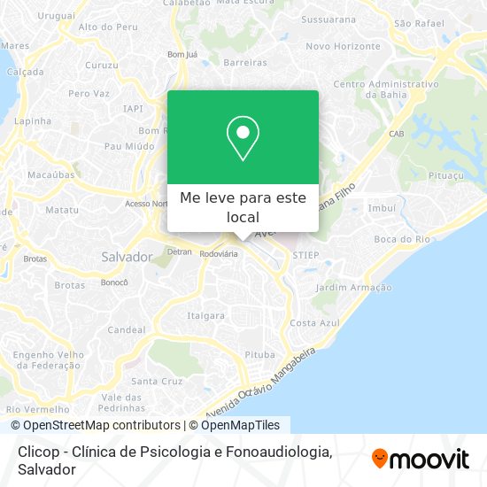 Clicop - Clínica de Psicologia e Fonoaudiologia mapa