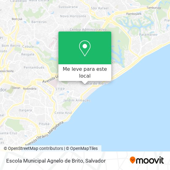 Escola Municipal Agnelo de Brito mapa