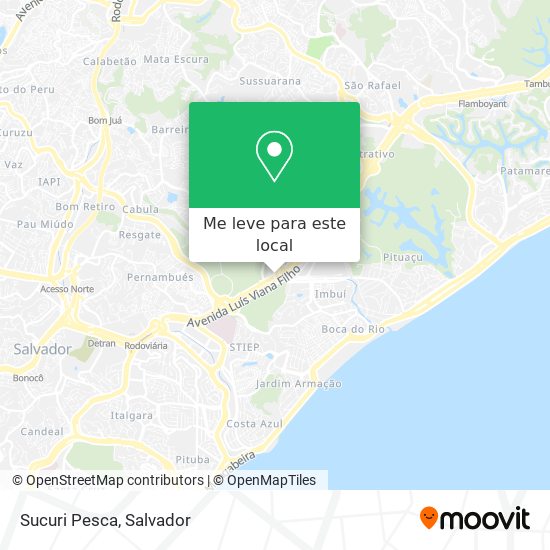 Sucuri Pesca mapa
