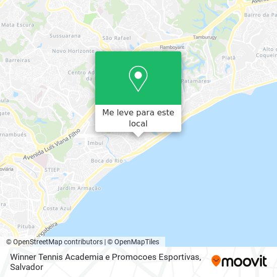 Winner Tennis Academia e Promocoes Esportivas mapa