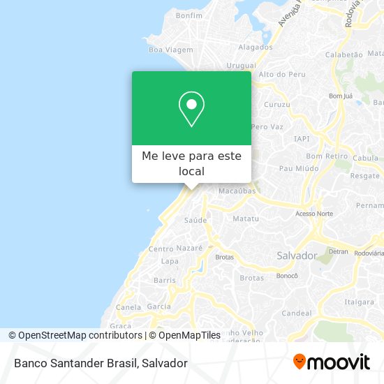 Banco Santander Brasil mapa