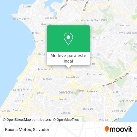 Baiana Motos mapa