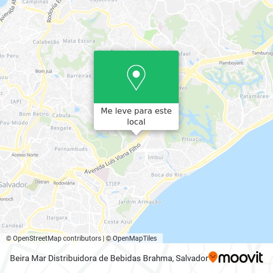 Beira Mar Distribuidora de Bebidas Brahma mapa