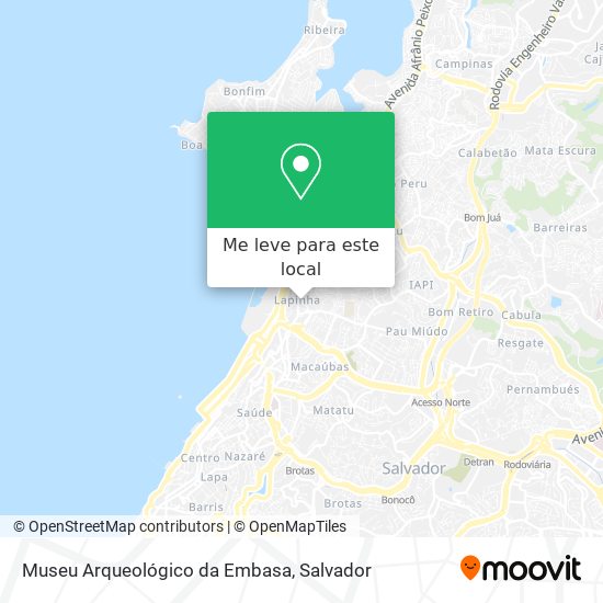 Museu Arqueológico da Embasa mapa