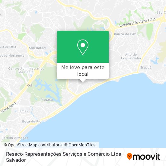Reseco-Representações Serviços e Comércio Ltda mapa