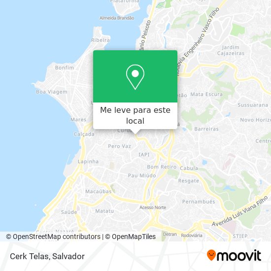Cerk Telas mapa