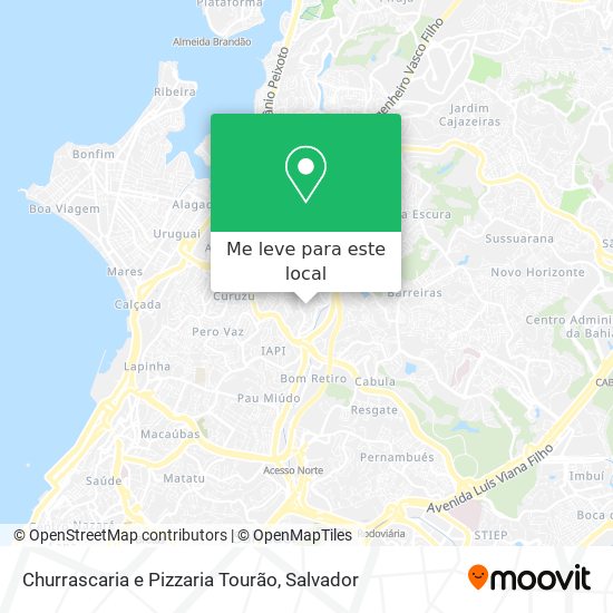 Churrascaria e Pizzaria Tourão mapa