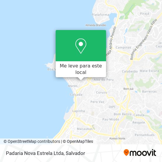 Padaria Nova Estrela Ltda mapa