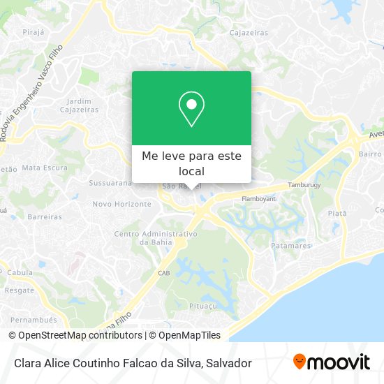 Clara Alice Coutinho Falcao da Silva mapa