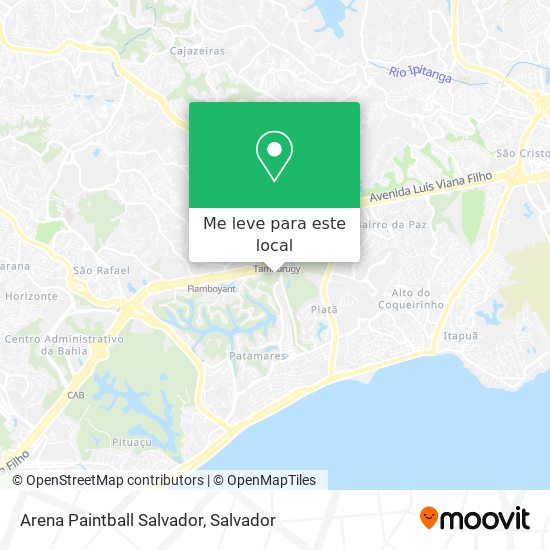 Arena Paintball Salvador mapa