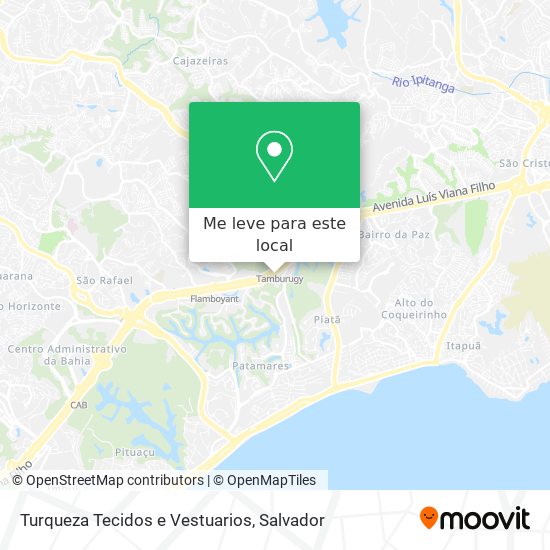 Turqueza Tecidos e Vestuarios mapa