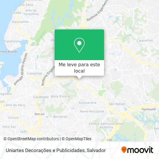 Uniartes Decorações e Publicidades mapa