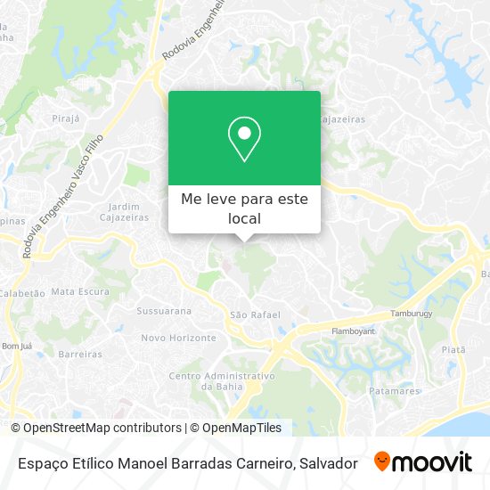 Espaço Etílico Manoel Barradas Carneiro mapa