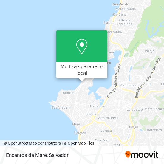Encantos da Maré mapa