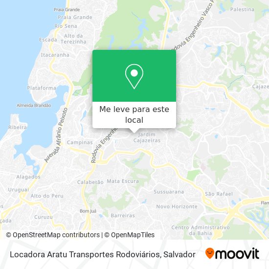 Locadora Aratu Transportes Rodoviários mapa