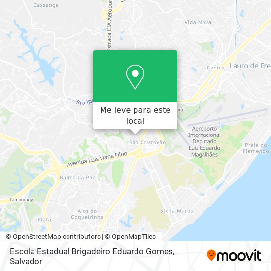 Escola Estadual Brigadeiro Eduardo Gomes mapa