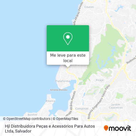 Hjl Distribuidora Peças e Acessórios Para Autos Ltda mapa