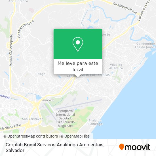 Corplab Brasil Servicos Analiticos Ambientais mapa