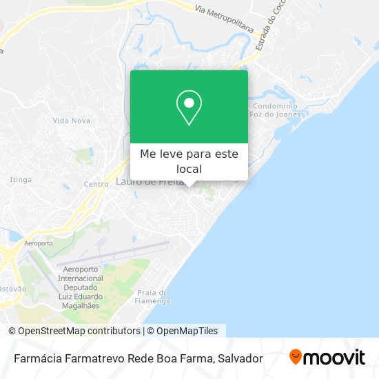 Farmácia Farmatrevo Rede Boa Farma mapa