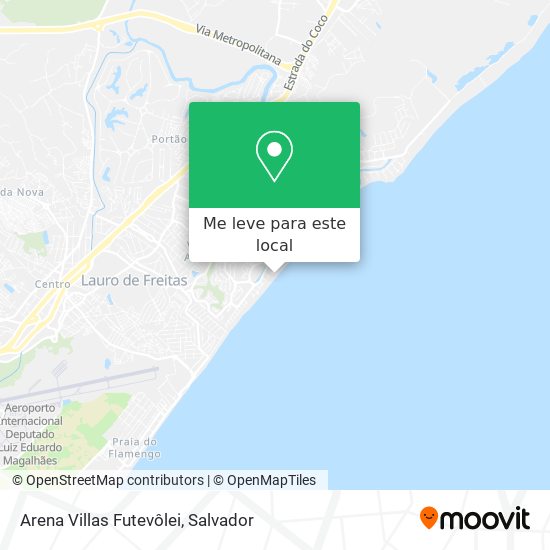 Arena Villas Futevôlei mapa