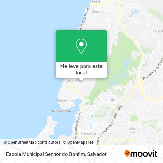 Escola Municipal Senhor do Bonfim mapa