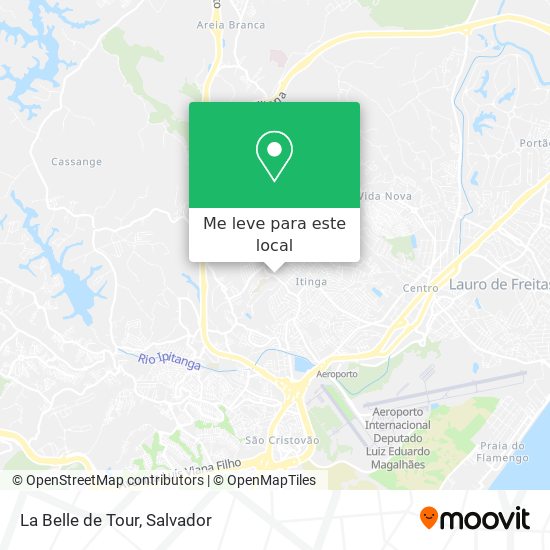 La Belle de Tour mapa