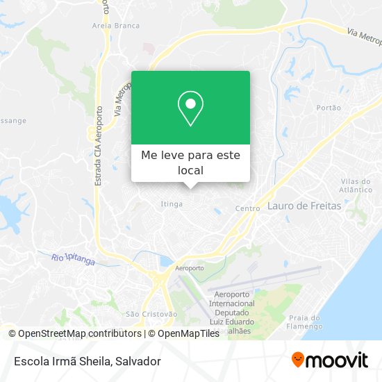 Escola Irmã Sheila mapa