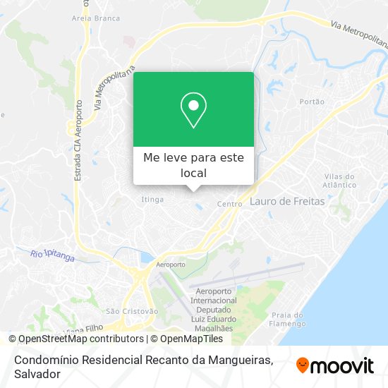 Condomínio Residencial Recanto da Mangueiras mapa
