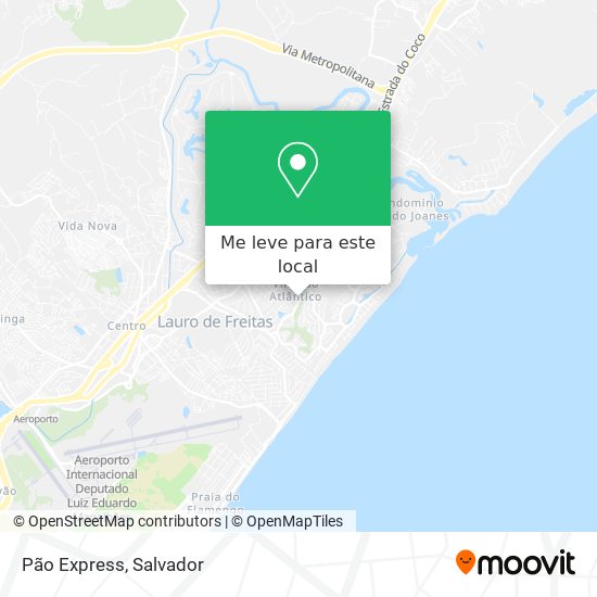 Pão Express mapa