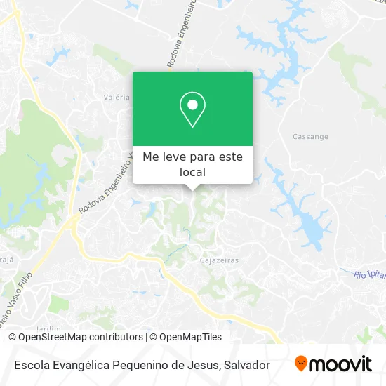 Escola Evangélica Pequenino de Jesus mapa