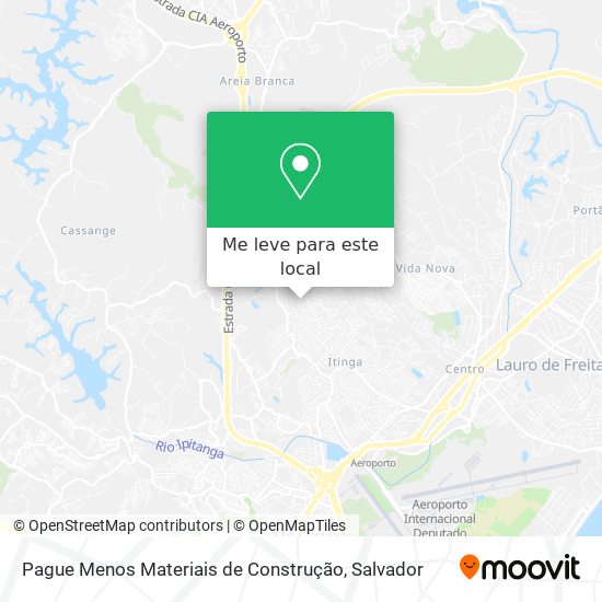 Pague Menos Materiais de Construção mapa