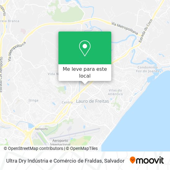 Ultra Dry Indústria e Comércio de Fraldas mapa