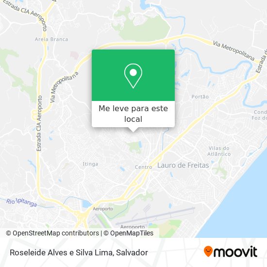 Roseleide Alves e Silva Lima mapa