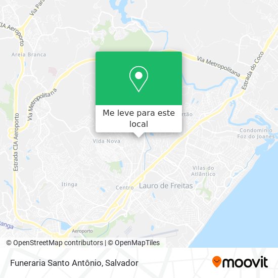 Funeraria Santo Antônio mapa