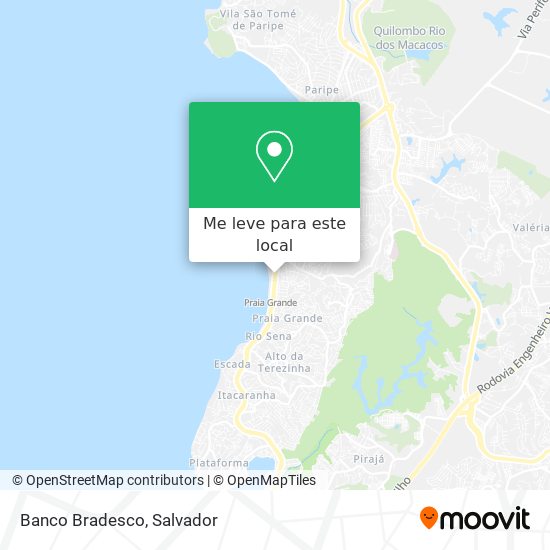 Banco Bradesco mapa