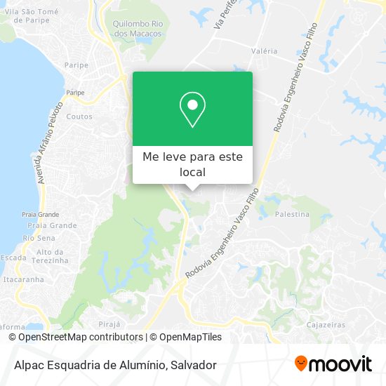 Alpac Esquadria de Alumínio mapa