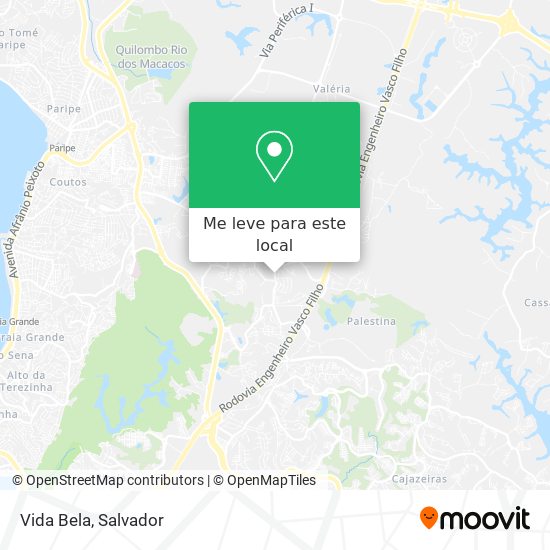 Vida Bela mapa