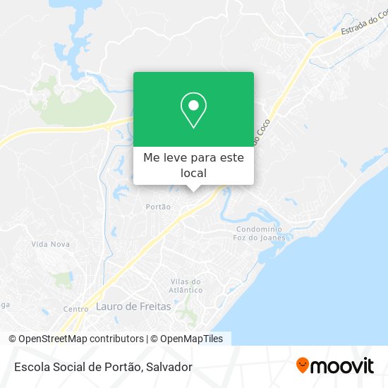 Escola Social de Portão mapa