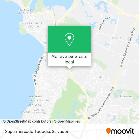 Supermercado Tododia mapa