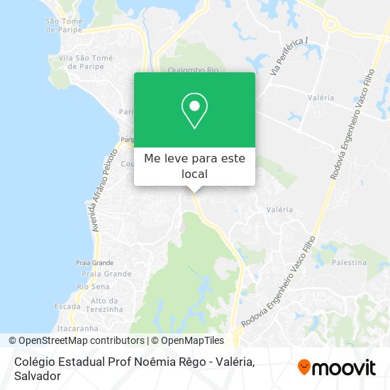 Colégio Estadual Prof Noêmia Rêgo - Valéria mapa