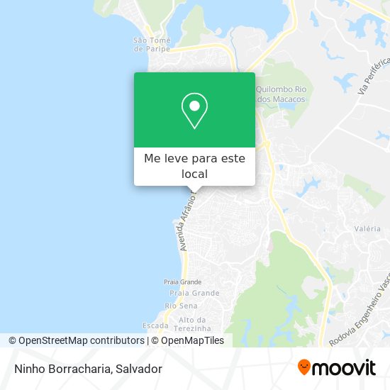 Ninho Borracharia mapa