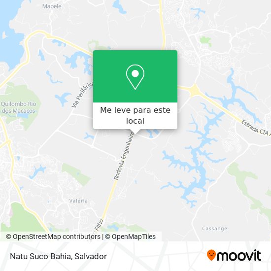 Natu Suco Bahia mapa