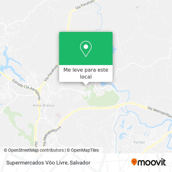 Supermercados Vôo Livre mapa