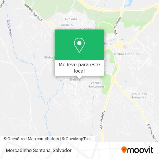 Mercadinho Santana mapa