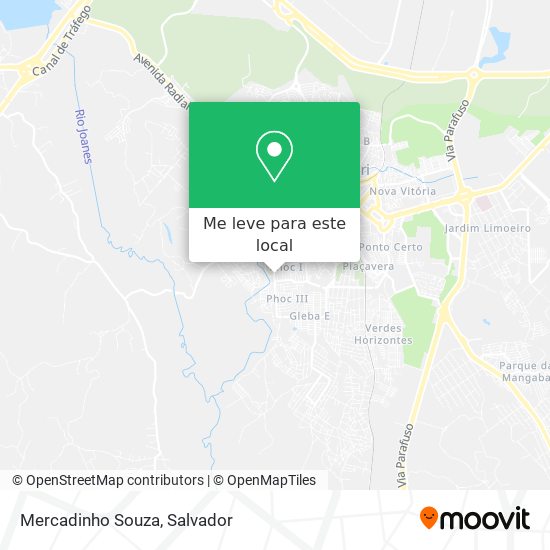 Mercadinho Souza mapa
