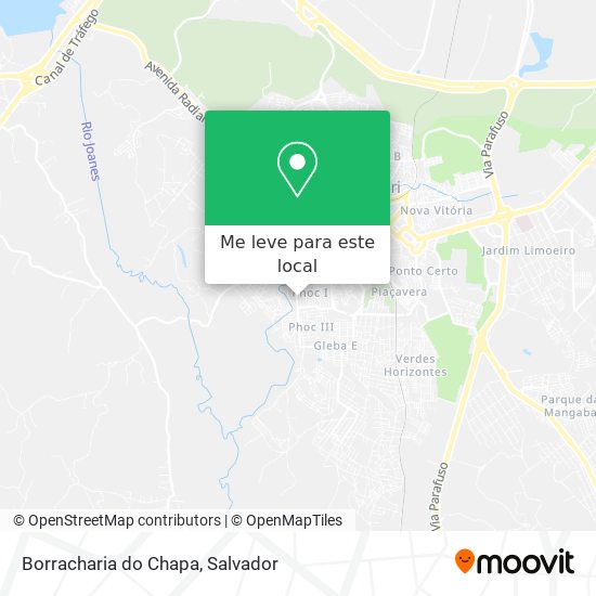 Borracharia do Chapa mapa